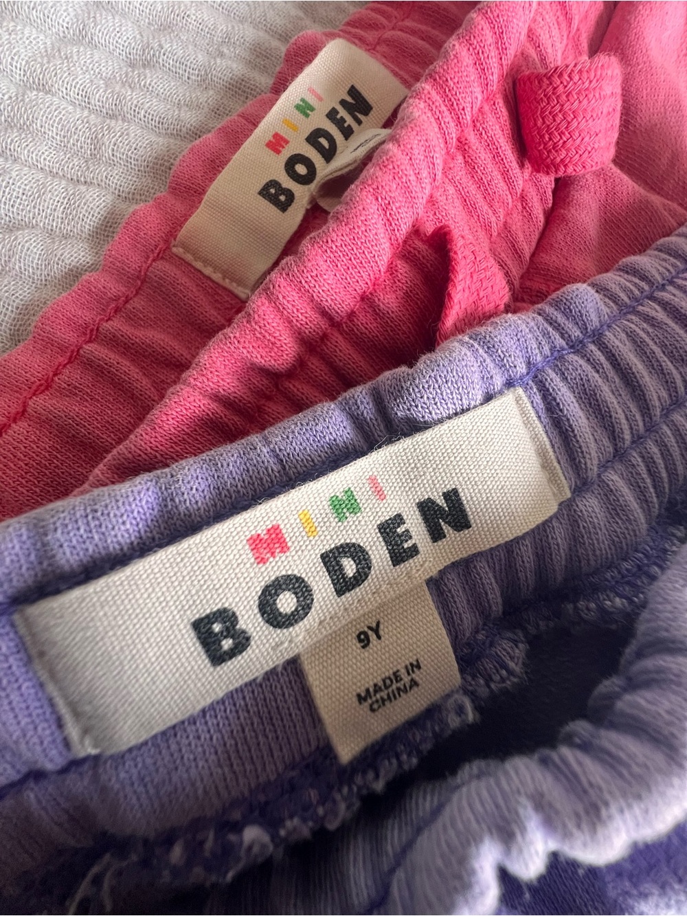 Mini Boden Pink & Lavender Kids Shorts Sz 9Y